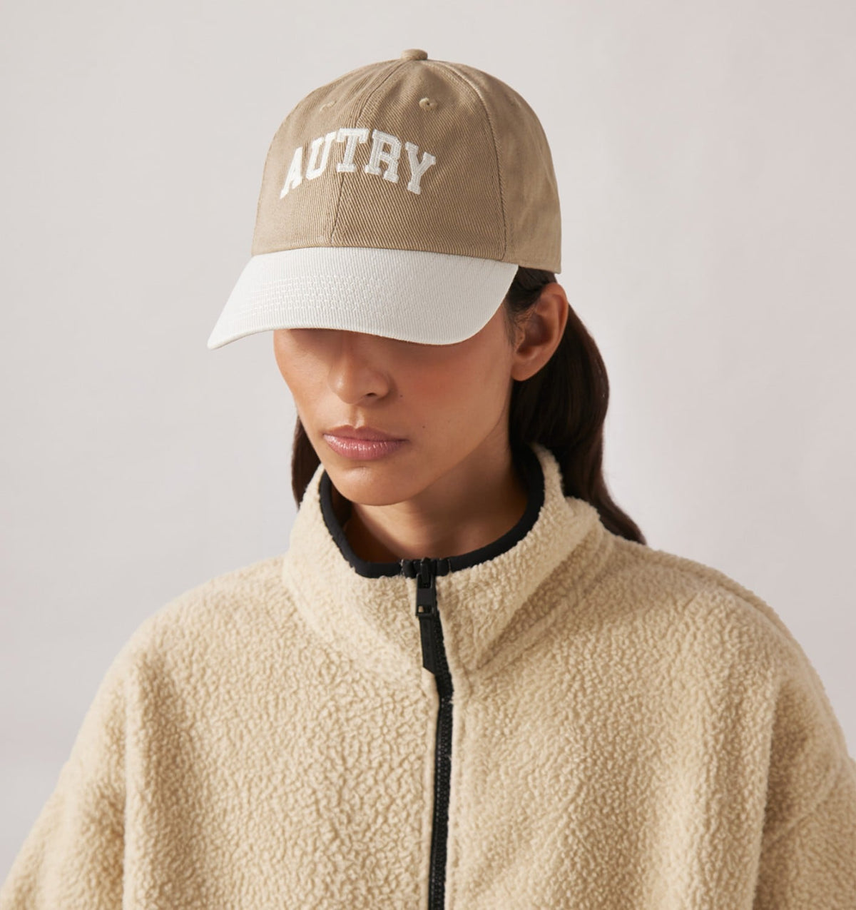 AUTRY BI-COLOR BASEBALL CAP WITH EMBROIDERY LOGO UNISEX