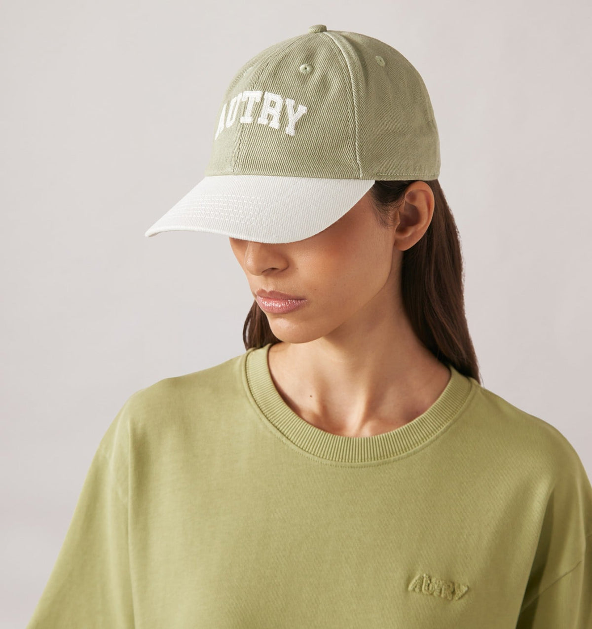 AUTRY BI-COLOR BASEBALL CAP WITH EMBROIDERY LOGO UNISEX