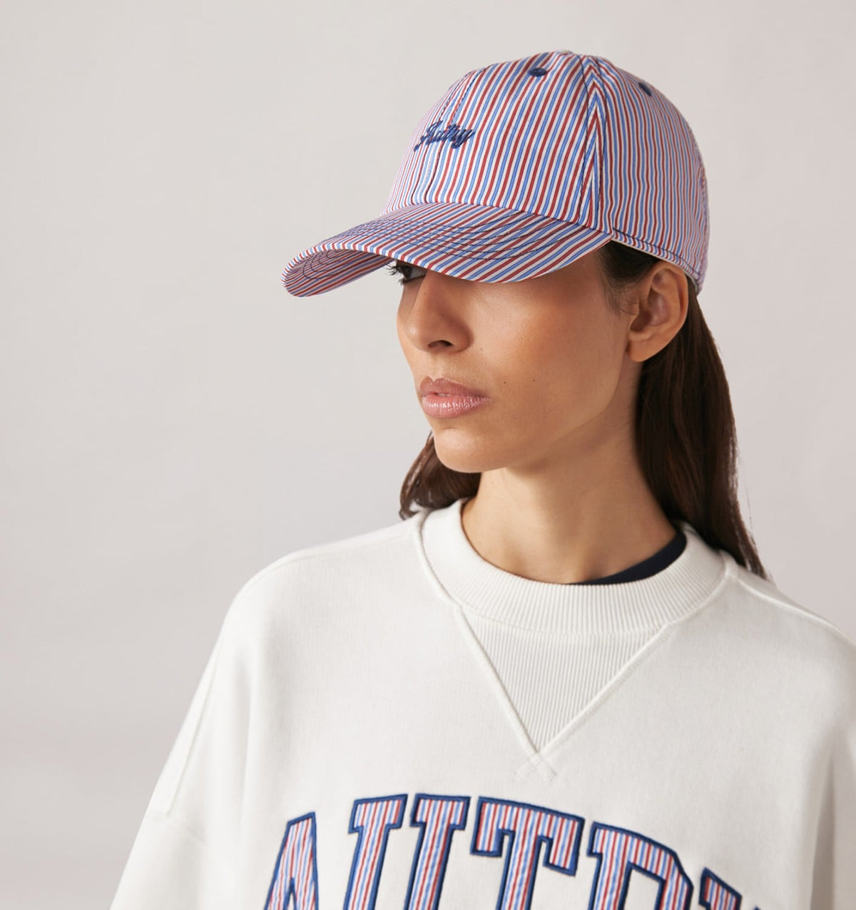 AUTRY BASEBALL CAP IN STRIPED COTTON UNISEX