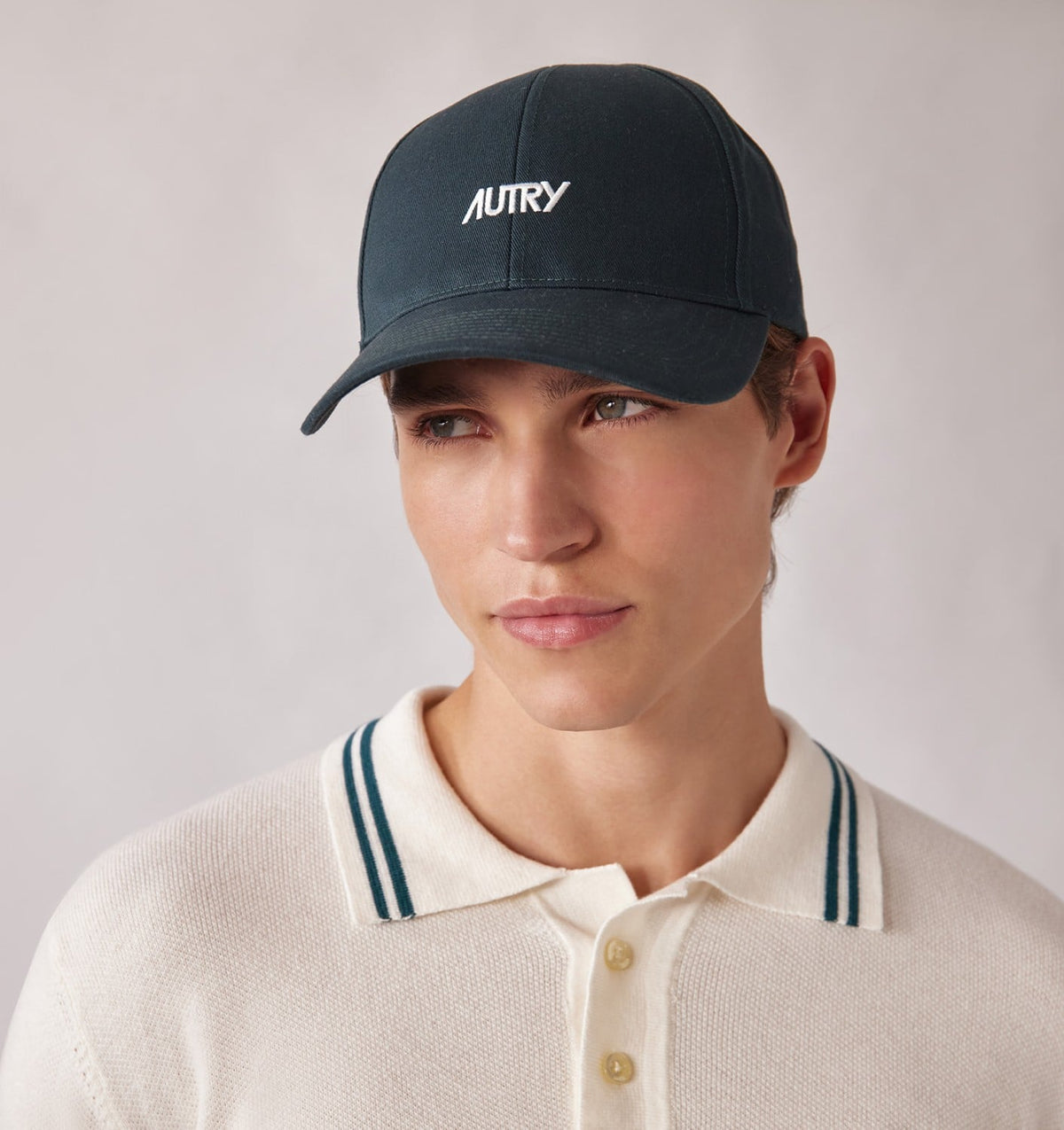 AUTRY BASEBALL CAP WITH CONTRAST EMBROIDERED LOGO UNISEX