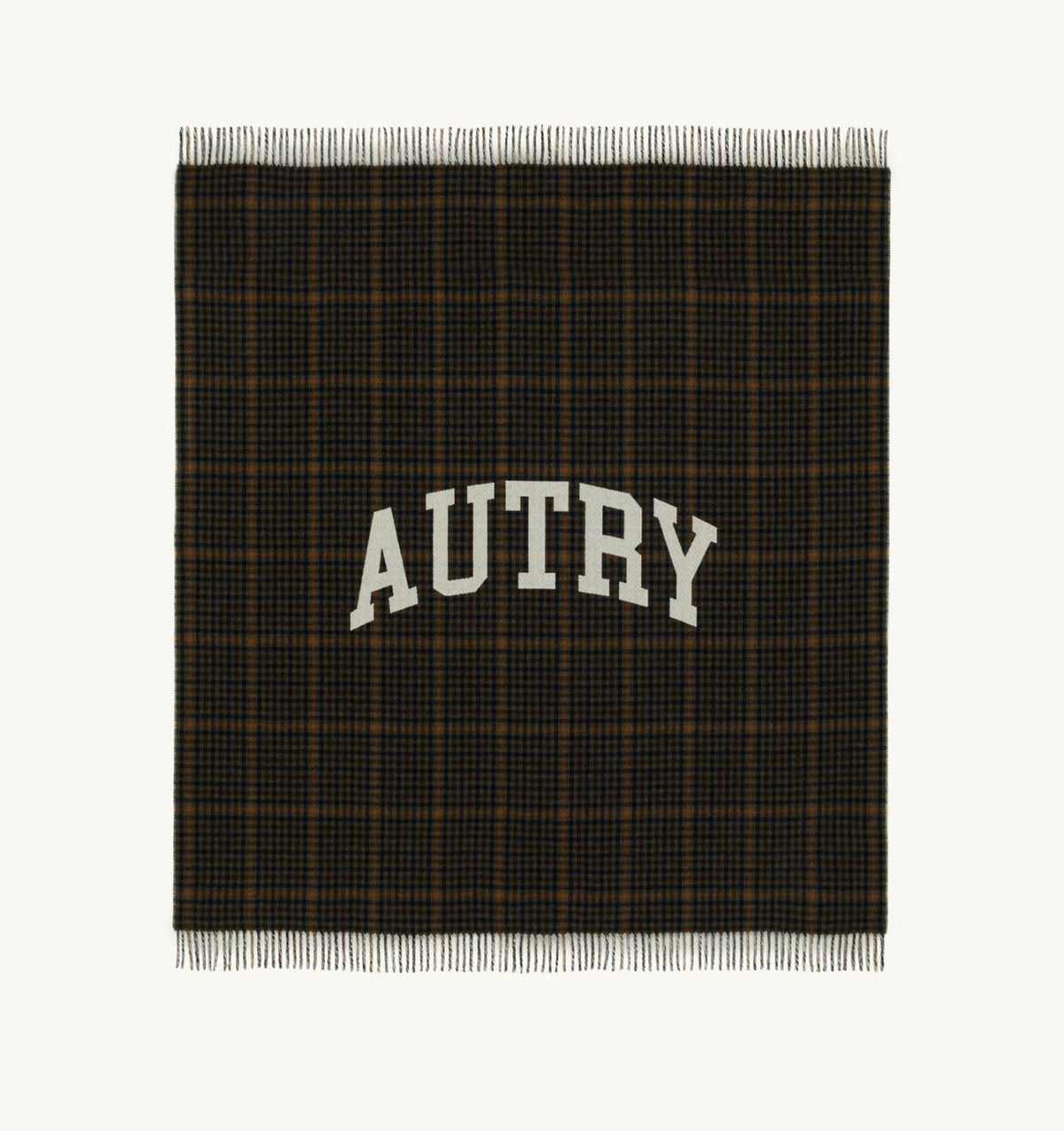 AUTRY CHECKED BLANKET WITH MAXI LOGO UNISEX