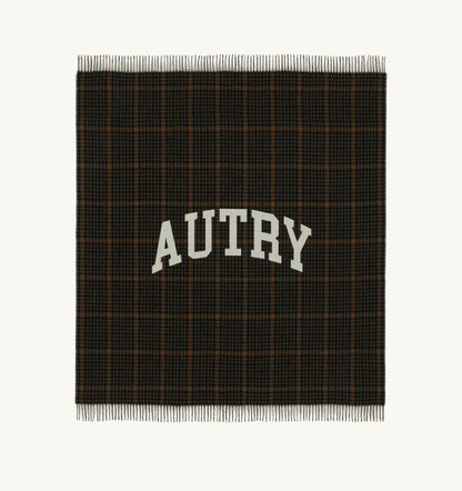 AUTRY CHECKED BLANKET WITH MAXI LOGO UNISEX