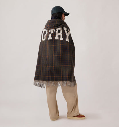 AUTRY CHECKED BLANKET WITH MAXI LOGO UNISEX