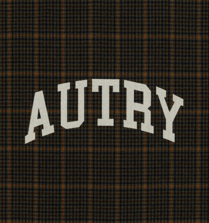 AUTRY CHECKED BLANKET WITH MAXI LOGO UNISEX