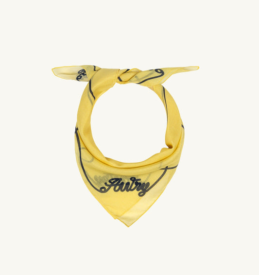 AUTRY FOULARD SCARF IN COTTON AND SILK UNISEX