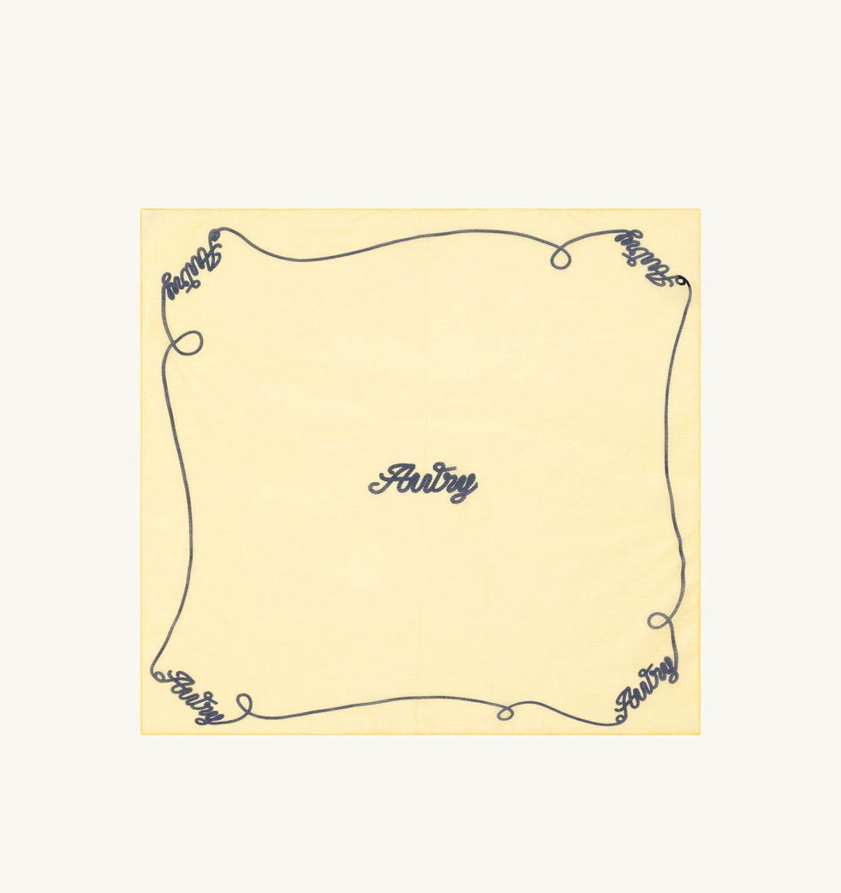 AUTRY FOULARD SCARF IN COTTON AND SILK UNISEX
