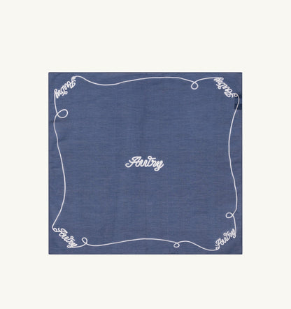 AUTRY FOULARD SCARF IN COTTON AND SILK UNISEX