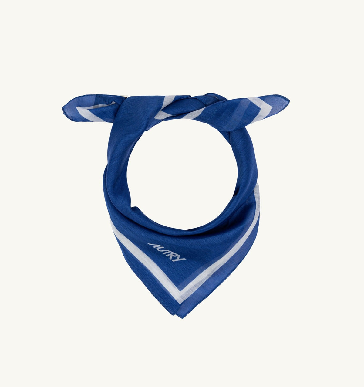 AUTRY FOULARD SCARF IN COTTON AND SILK UNISEX
