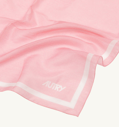 AUTRY FOULARD SCARF IN COTTON AND SILK UNISEX