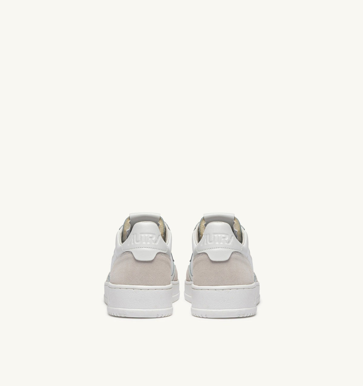 AUTRY MEDALIST LOW SNEAKERS IN WHITE LEATHER AND SUEDE