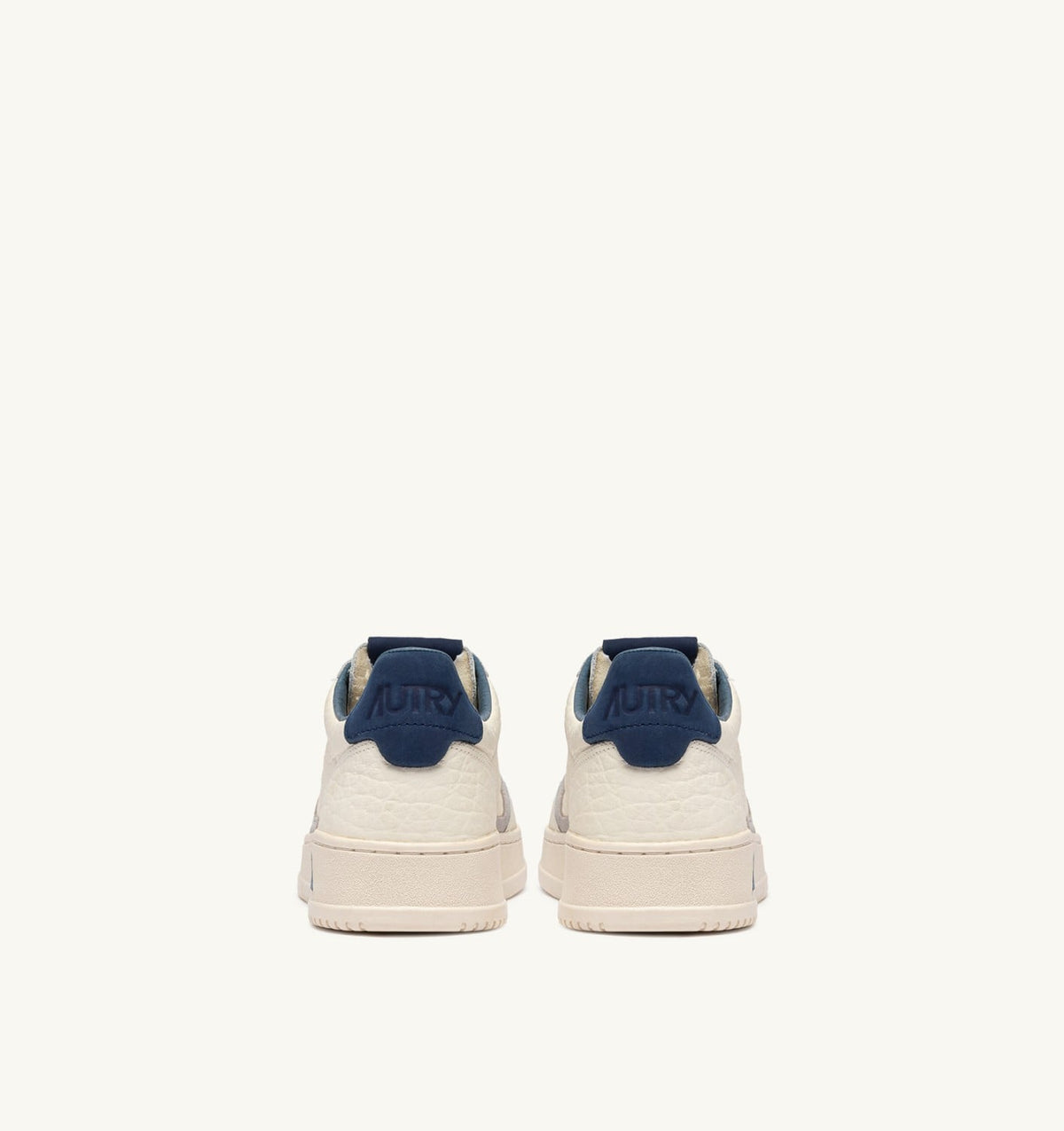 AUTRY MEDALIST LOW SNEAKERS IN BLUE DEPTHS AND VAPOR LEATHER