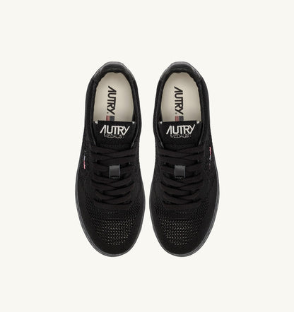 AUTRY MEDALIST EASEKNIT LOW SNEAKERS IN BLACK KNIT