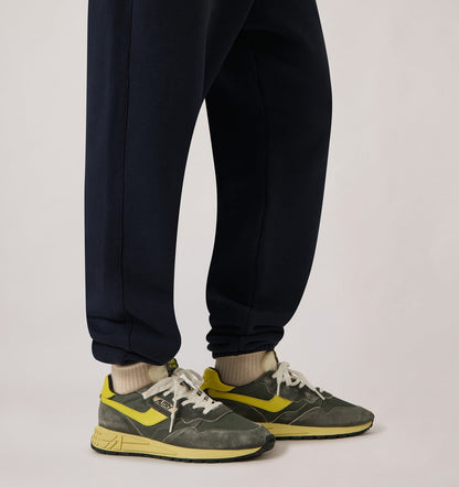 AUTRY REELWIND LOW SNEAKERS IN DEEP GREEN SUGAR AND QUINCE NYLON AND SUEDE
