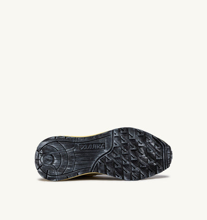 AUTRY REELWIND LOW SNEAKERS IN DEEP GREEN SUGAR AND QUINCE NYLON AND SUEDE