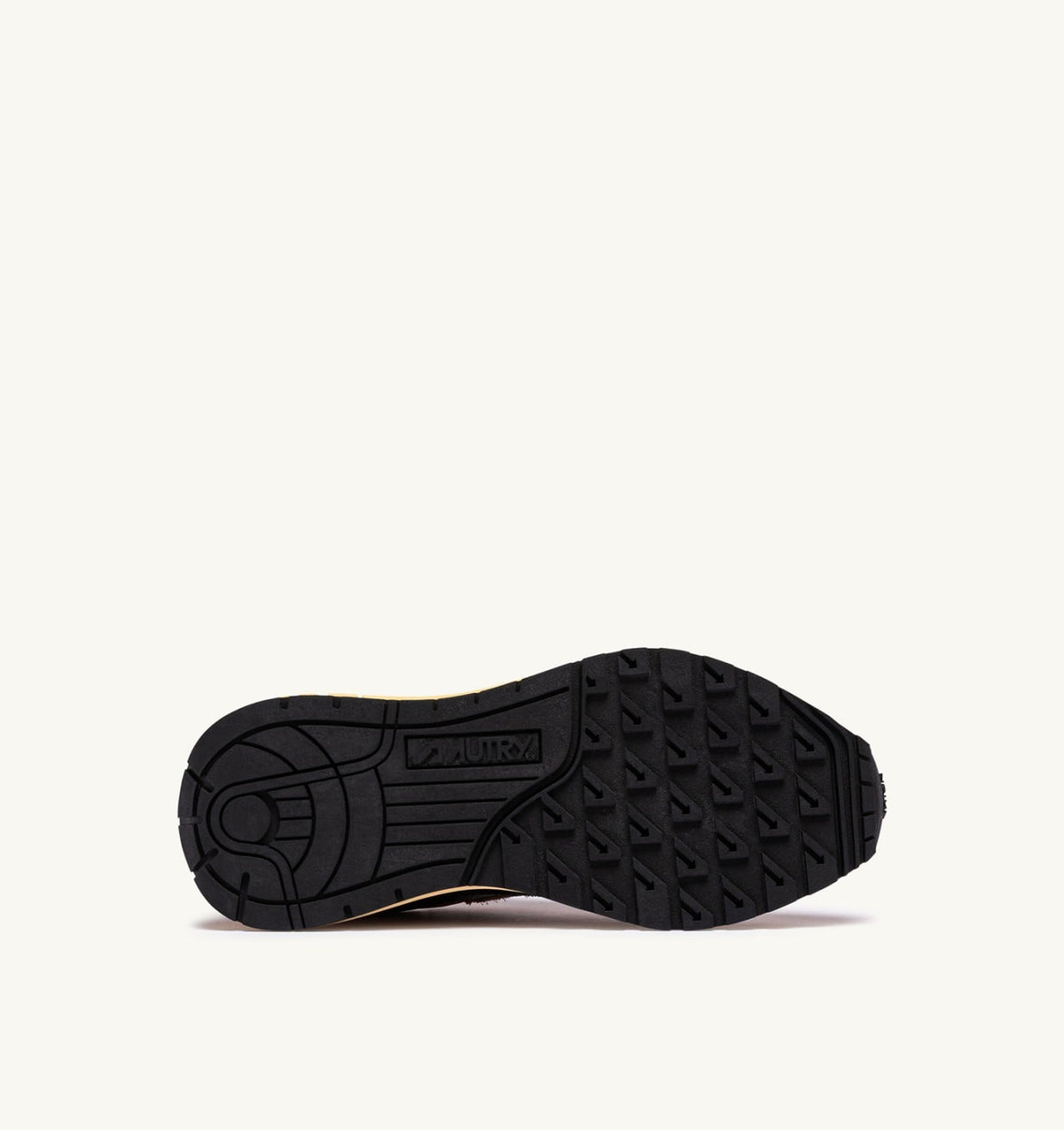 AUTRY REELWIND LOW SNEAKERS IN MOCHA AND BLACK NYLON AND SUEDE