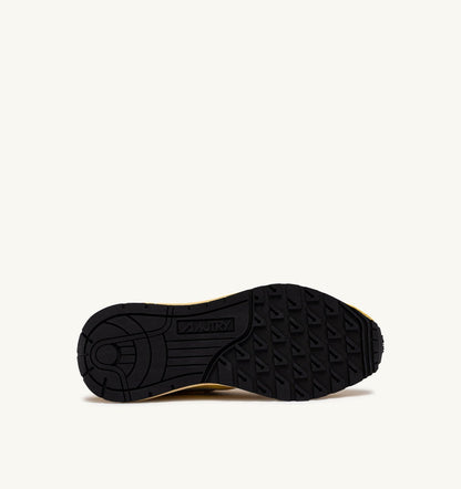 AUTRY REELWIND LOW SNEAKERS IN POPCORN AND VAPOR NYLON AND SUEDE