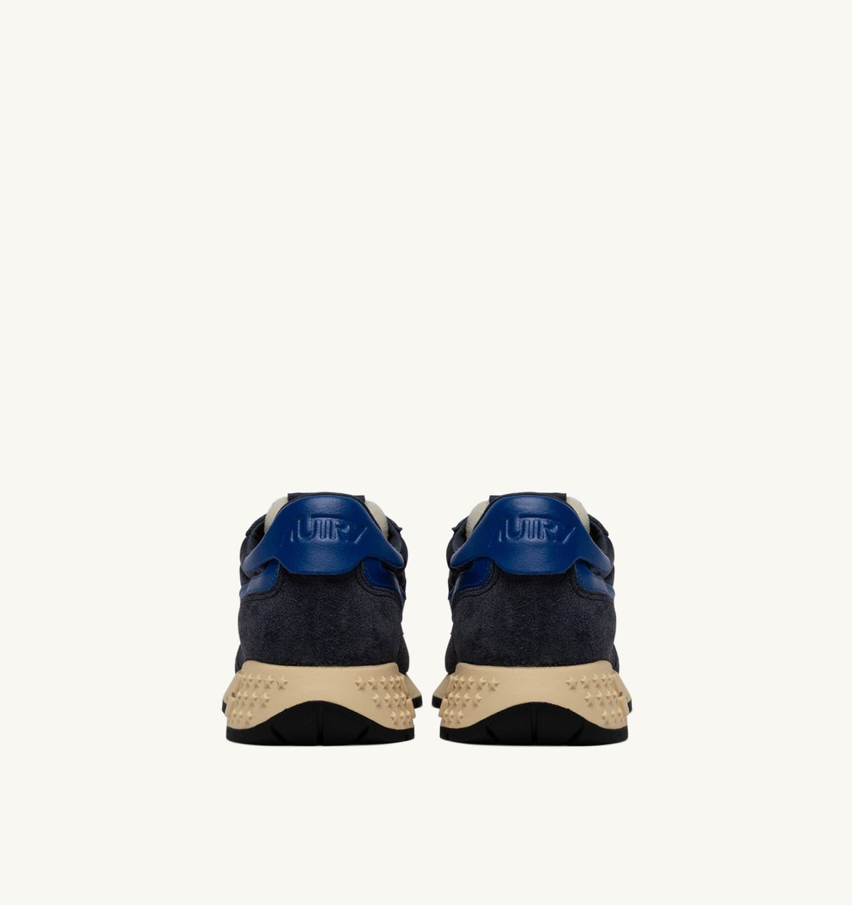 AUTRY REELWIND LOW SNEAKERS IN SPACE BLUE AND LAPIS BLUE NYLON AND SUEDE