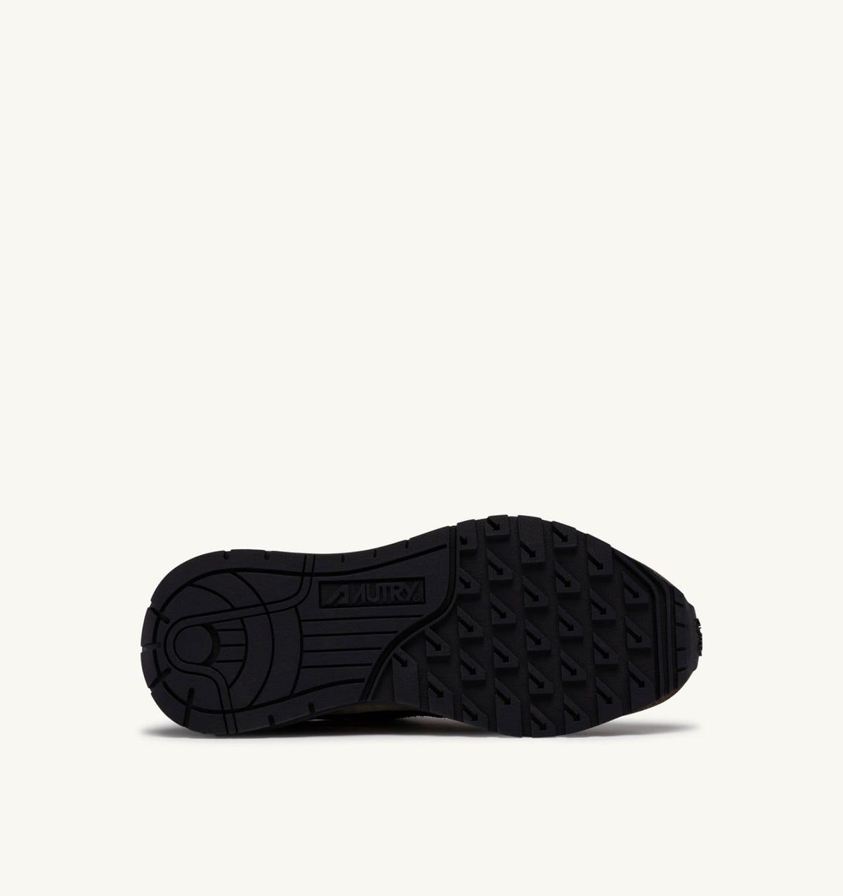 AUTRY REELWIND LOW SNEAKERS IN DARK BARK PEBBLE AND PHANTOM SUEDE AND NYLON