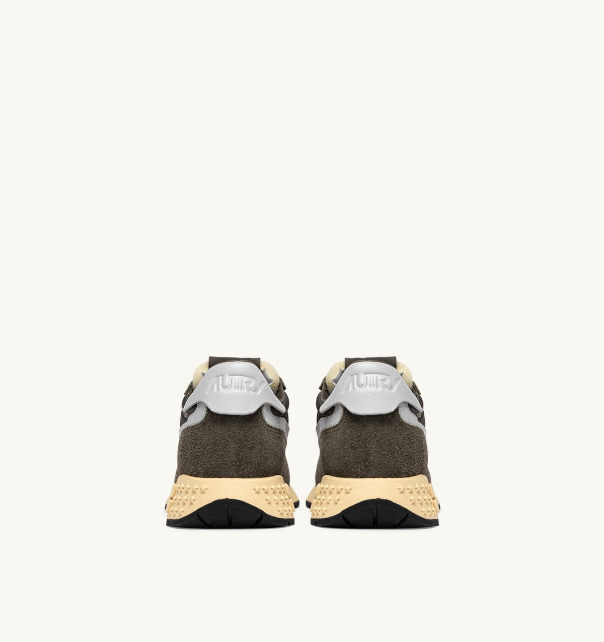 AUTRY REELWIND LOW SNEAKERS IN OLIVE NIGHT AND HARBOR MIST NYLON AND SUEDE