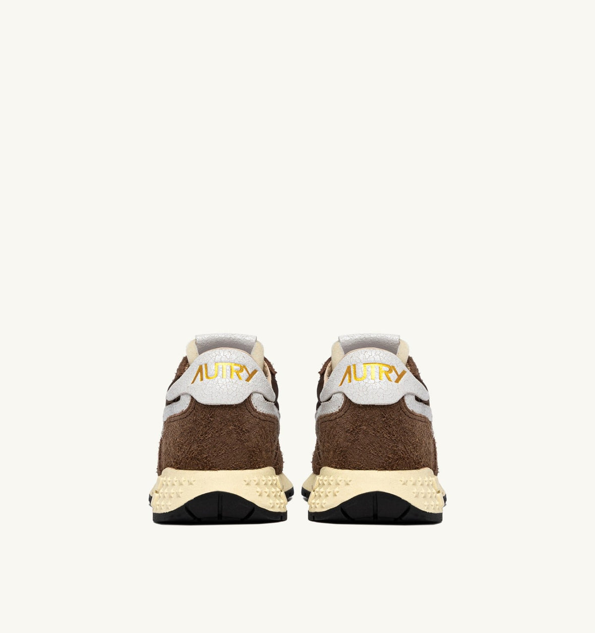 AUTRY REELWIND LOW SNEAKERS IN WHITE AND TUNDRA NYLON AND SUEDE
