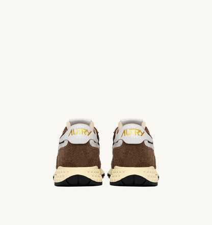 AUTRY REELWIND LOW SNEAKERS IN WHITE AND TUNDRA NYLON AND SUEDE