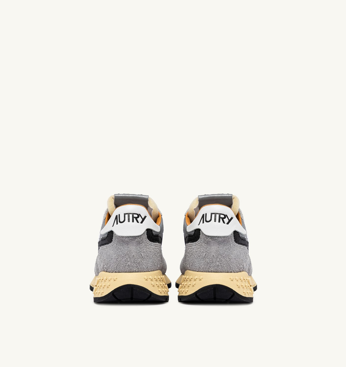 AUTRY REELWIND LOW SNEAKERS IN SAND SUEDE AND REFLECTIVE NYLON