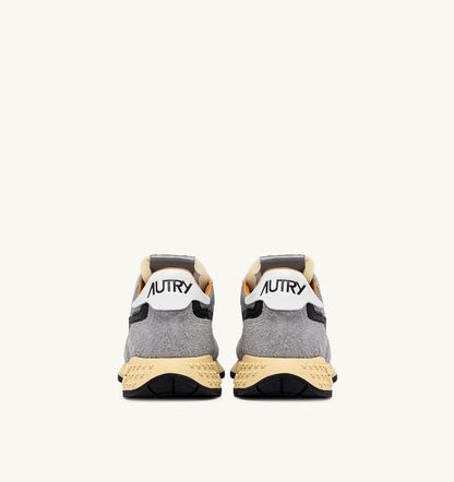 AUTRY REELWIND LOW SNEAKERS IN SAND SUEDE AND REFLECTIVE NYLON