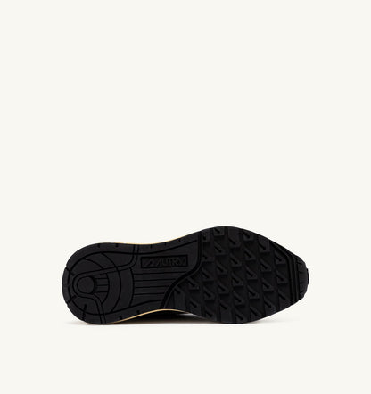 AUTRY REELWIND LOW SNEAKERS IN SAND SUEDE AND REFLECTIVE NYLON