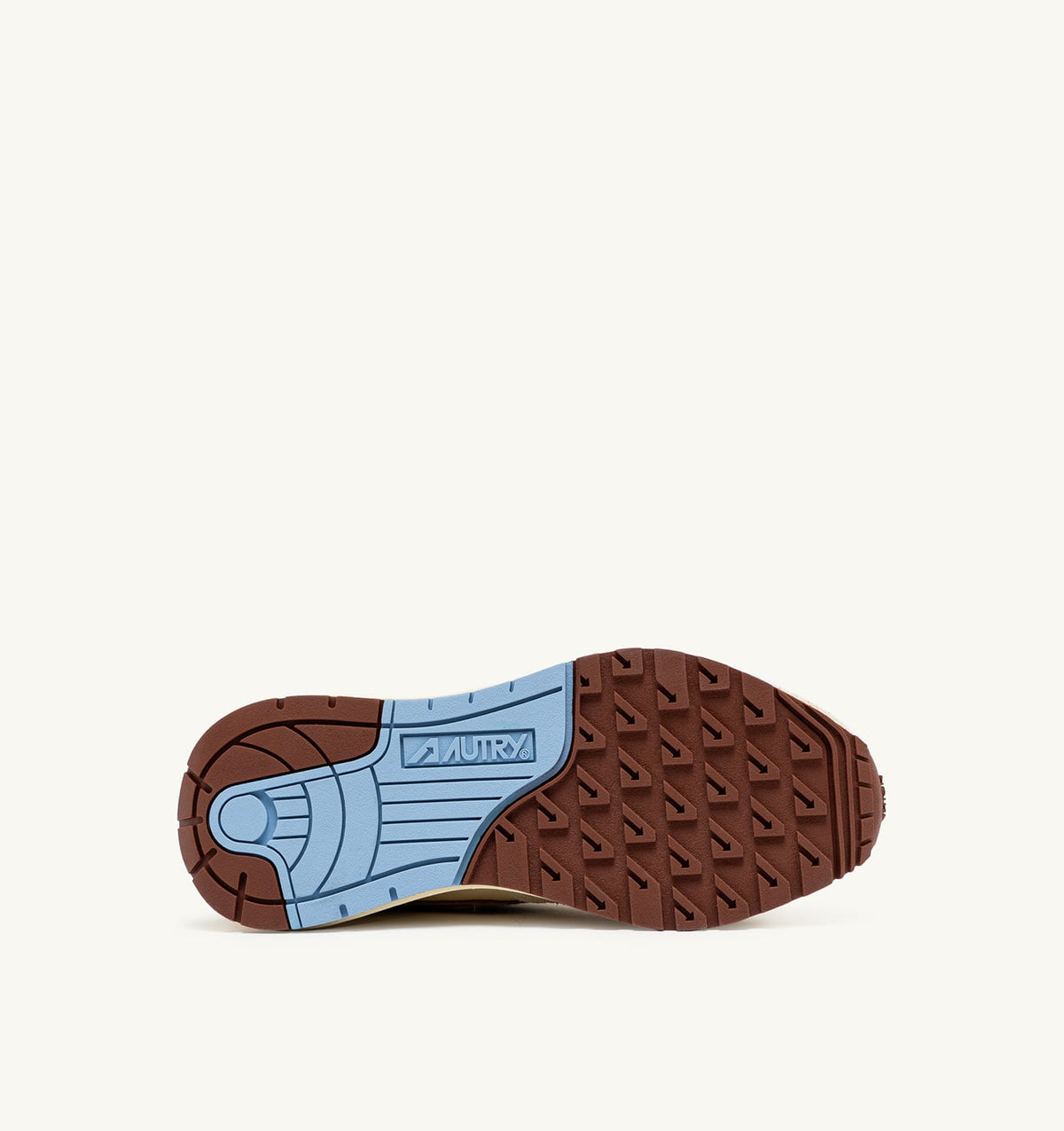 AUTRY REELWIND LOW SNEAKERS IN NYLON AND SUEDE COLOR BROWN AND NUT