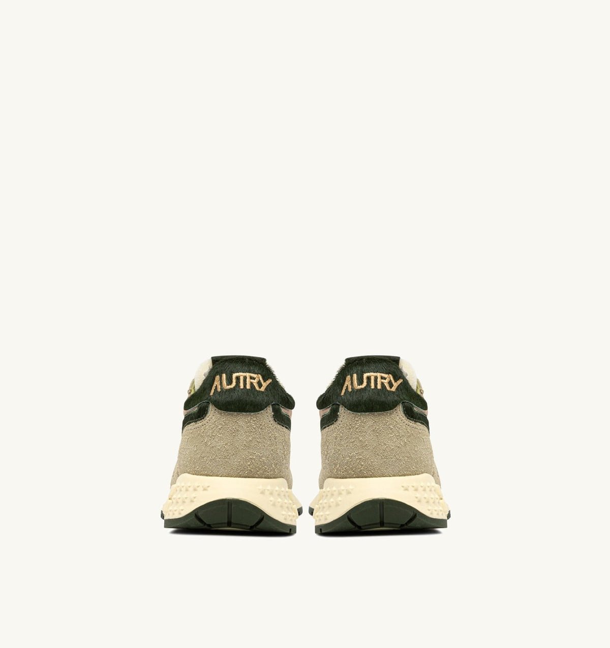 AUTRY REELWIND LOW SNEAKERS IN NYLON AND SUEDE COLOR SPONGE AND GREEN