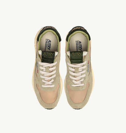 AUTRY REELWIND LOW SNEAKERS IN NYLON AND SUEDE COLOR SPONGE AND GREEN