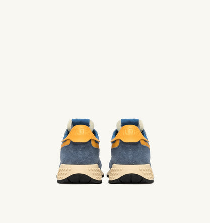 AUTRY REELWIND LOW SNEAKERS IN CENBLE AND GOLD FUSION NYLON AND SUEDE
