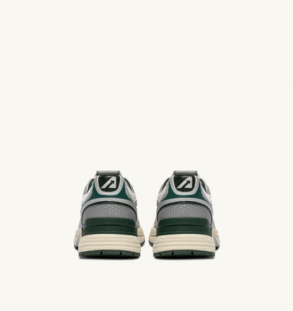 AUTRY HYPERWAY SNEAKERS IN SILVER, WHISPER WHITE AND MOUNTAIN SYNTHETIC LEATHER AND MESH