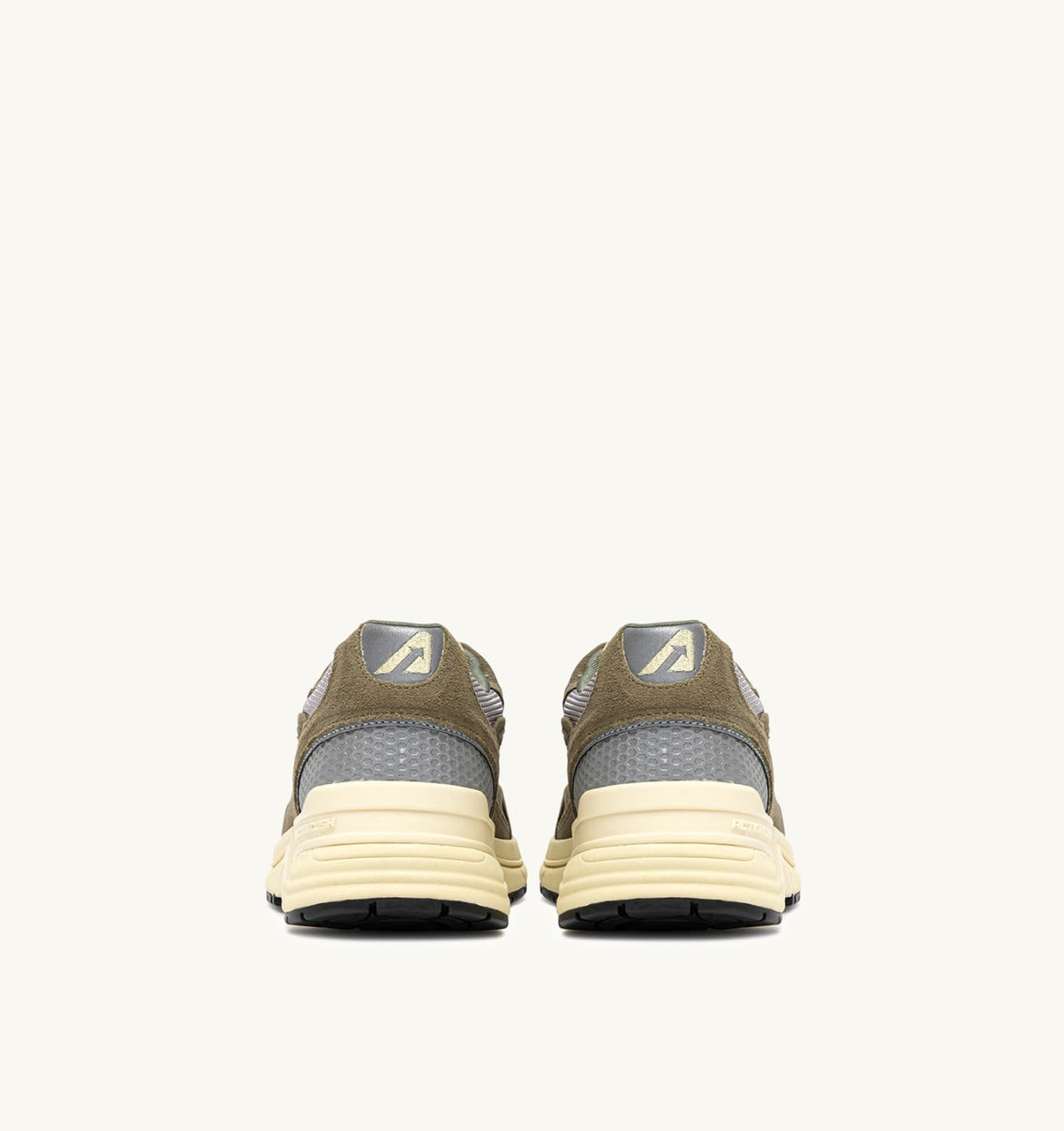 AUTRY HYPERWAY SNEAKERS IN THYME AND SILVER MESH AND SUEDE