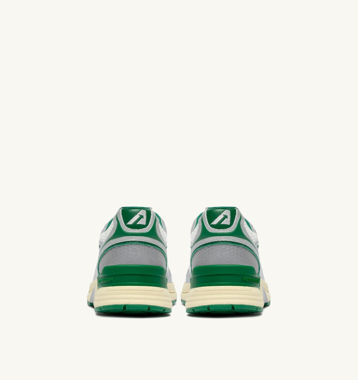 AUTRY HYPERWAY SNEAKERS IN WHITE SILVER AND AMAZON SYNTHETIC LEATHER AND MESH