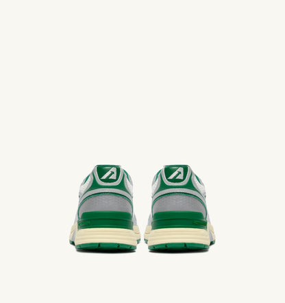 AUTRY HYPERWAY SNEAKERS IN WHITE SILVER AND AMAZON SYNTHETIC LEATHER AND MESH