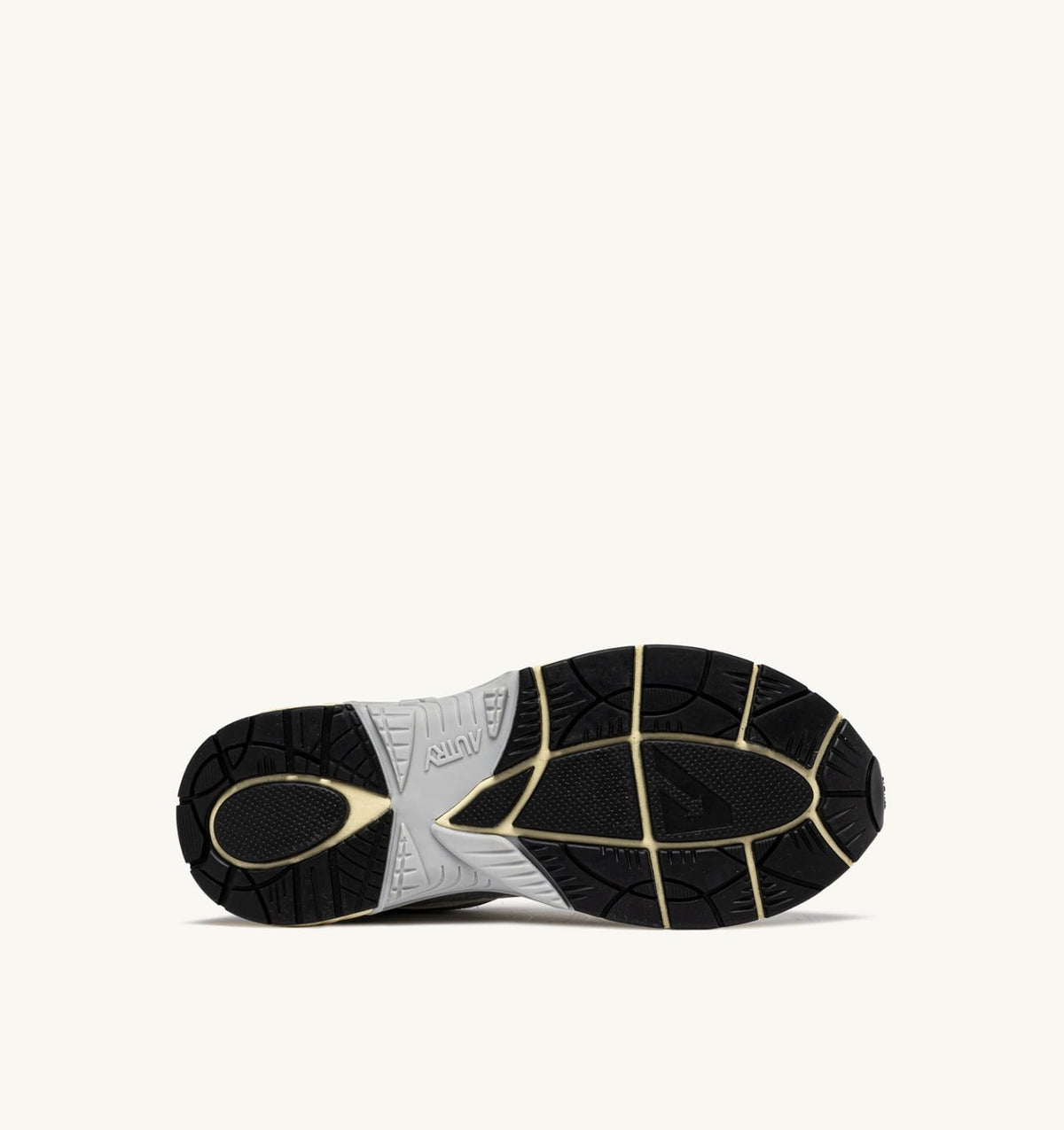 AUTRY HYPERWAY SNEAKERS IN WHITE SILVER AND BLACK SYNTHETIC LEATHER AND MESH
