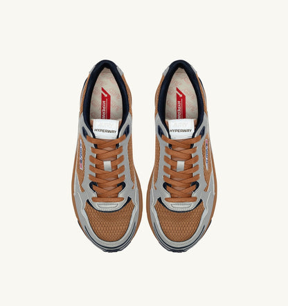 AUTRY HYPERWAY SNEAKERS IN SILVER BISCUIT AND SPACE SYNTHETIC LEATHER AND MESH