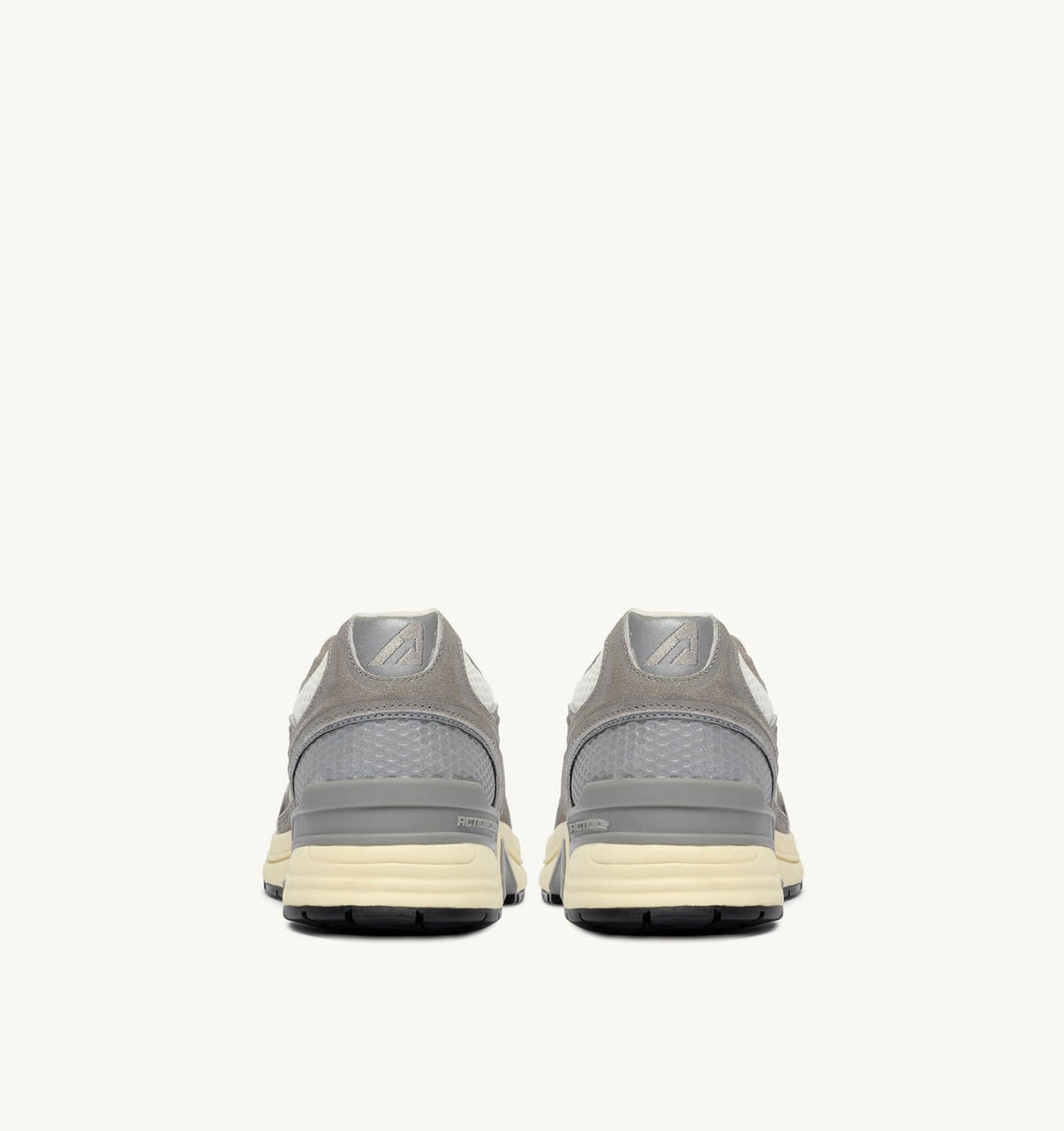 AUTRY HYPERWAY SNEAKERS IN WHITE AND LEAD GRAY MESH AND SUEDE