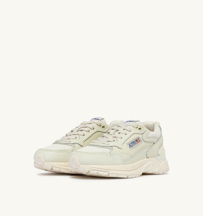 AUTRY HYPERWAY SNEAKERS IN WHISPER WHITE MESH AND NAPA LEATHER