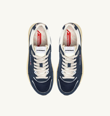 AUTRY HYPERWAY SNEAKERS IN BLUETTE AND MARSHMALLOW MESH AND SUEDE