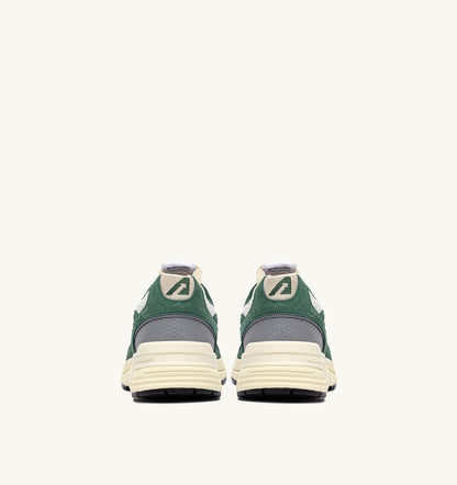 AUTRY HYPERWAY SNEAKERS IN MALACHITE AND SILVER MESH AND SUEDE
