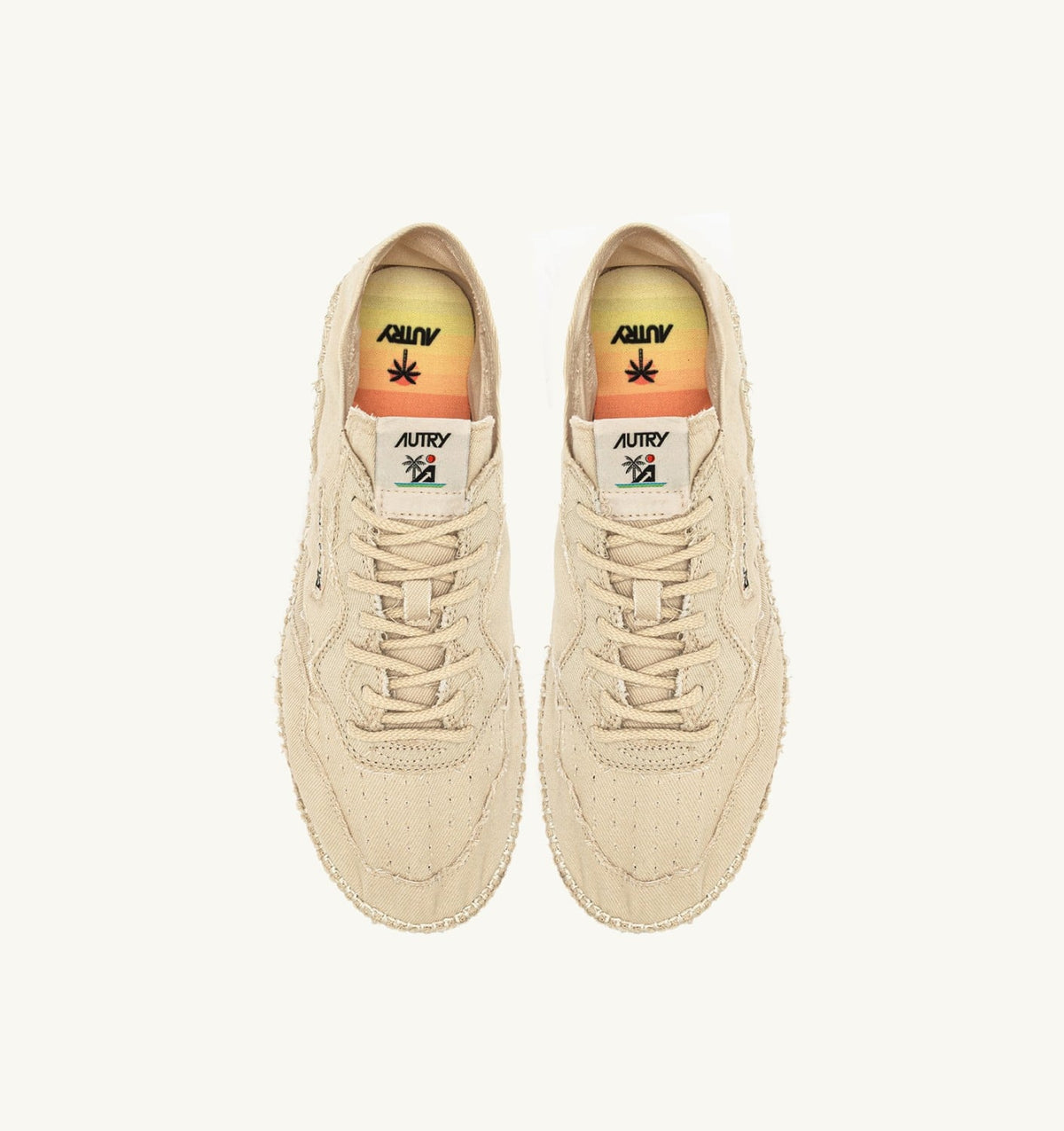 AUTRY SANDY ESPADRILLES IN IVORY CANVAS