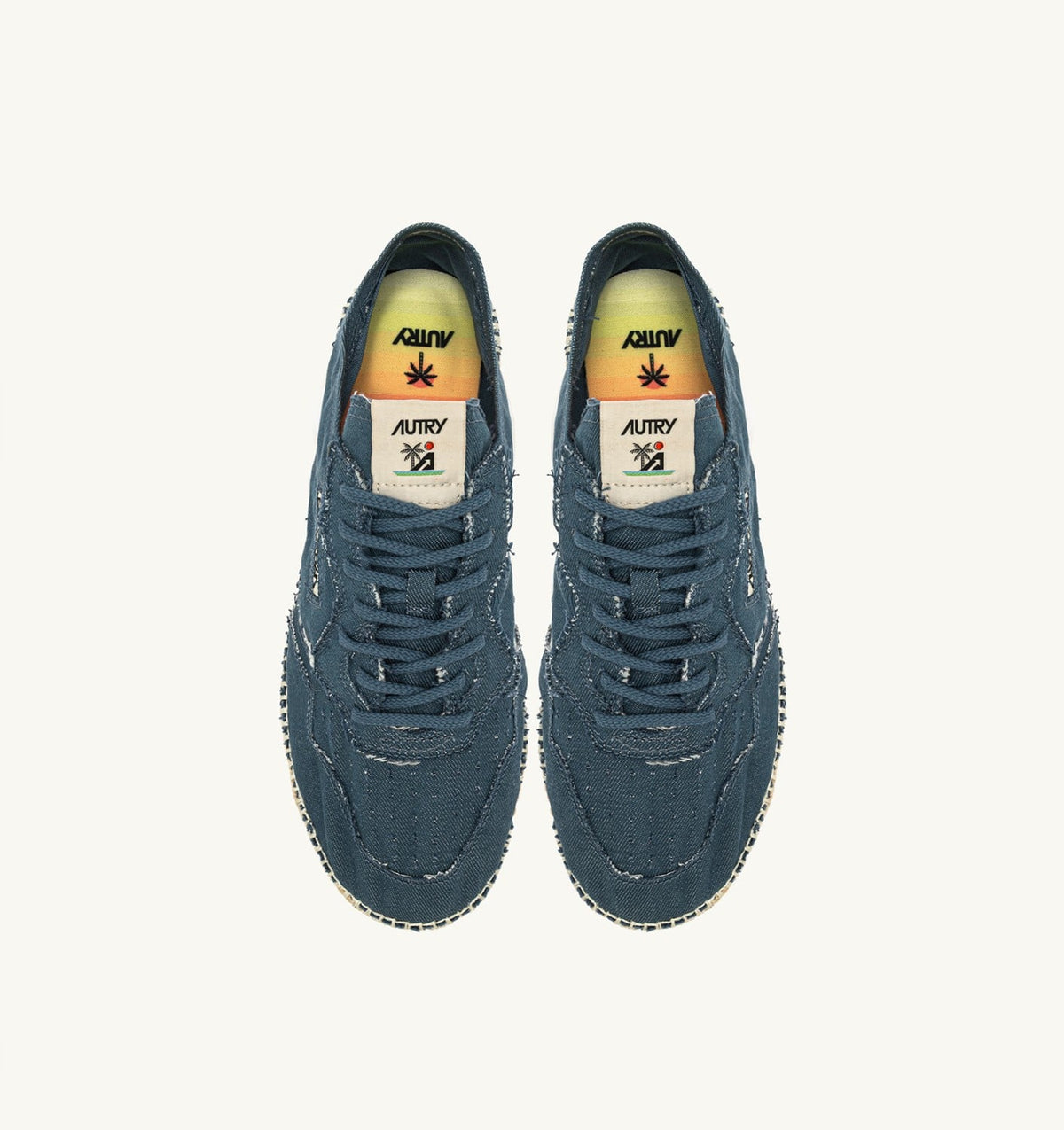 AUTRY SANDY ESPADRILLES IN DENIM CANVAS
