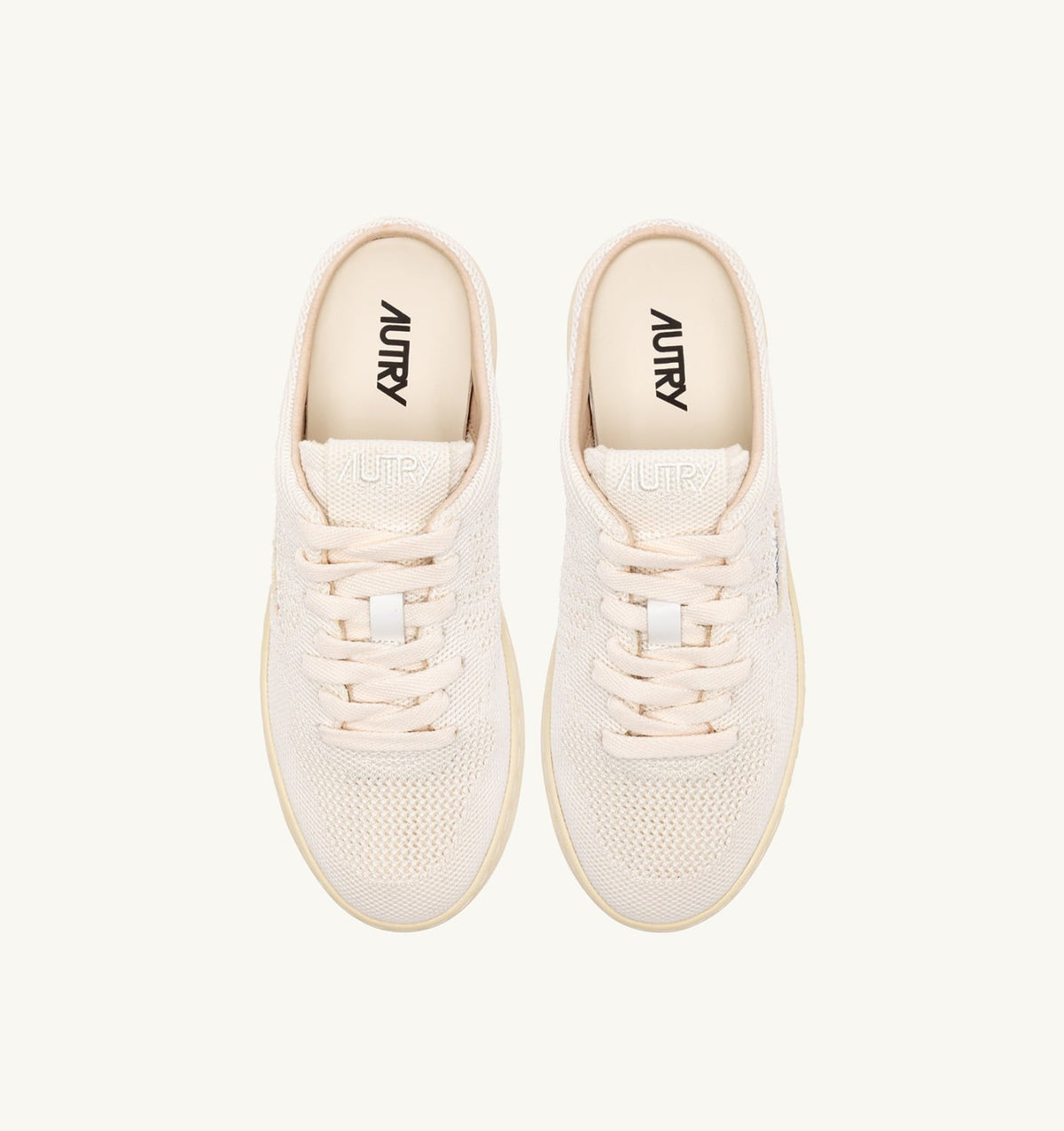 AUTRY EASEKNIT MULE SNEAKERS COLOR IVORY WHITE