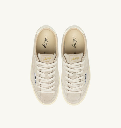 AUTRY WINDSCAPE LOW SNEAKERS IN ROCK AND MARSHMALLOW SUEDE