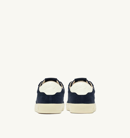 AUTRY WINDSCAPE LOW SNEAKERS IN NAVY AND MARSHMALLOW SUEDE