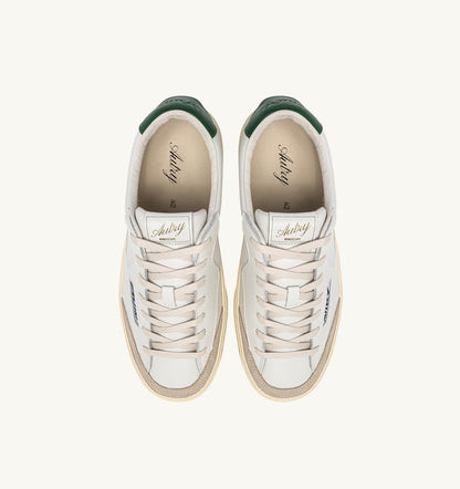 AUTRY WINDSCAPE LOW SNEAKERS IN WHITE AND AMAZON LEATHER
