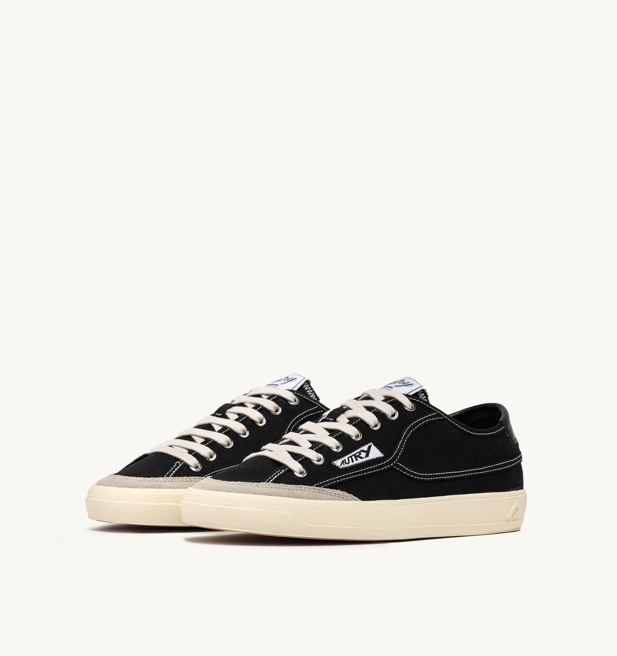 AUTRY WINDSCAPE LOW SNEAKERS IN BLACK CANVAS