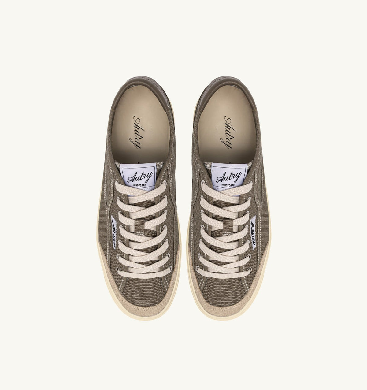 AUTRY WINDSCAPE LOW SNEAKERS IN MILITARY CANVAS